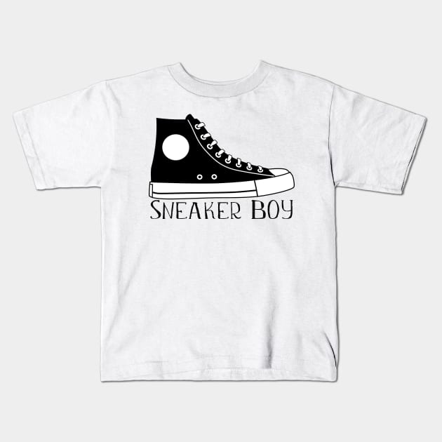 Sneaker Boy Kids T-Shirt by CollectingMinds